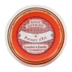 Comptoir De Famille Bougie Senteur Pasteque D'é Corail D12xh8cm-220g +/-45h Paraffine+verre -SEMA DESIGN Boutique 201404 DET01 WEB