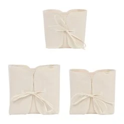 Comptoir De Famille Cache Pots X3 Naturel En Toile De Coton - Emelise