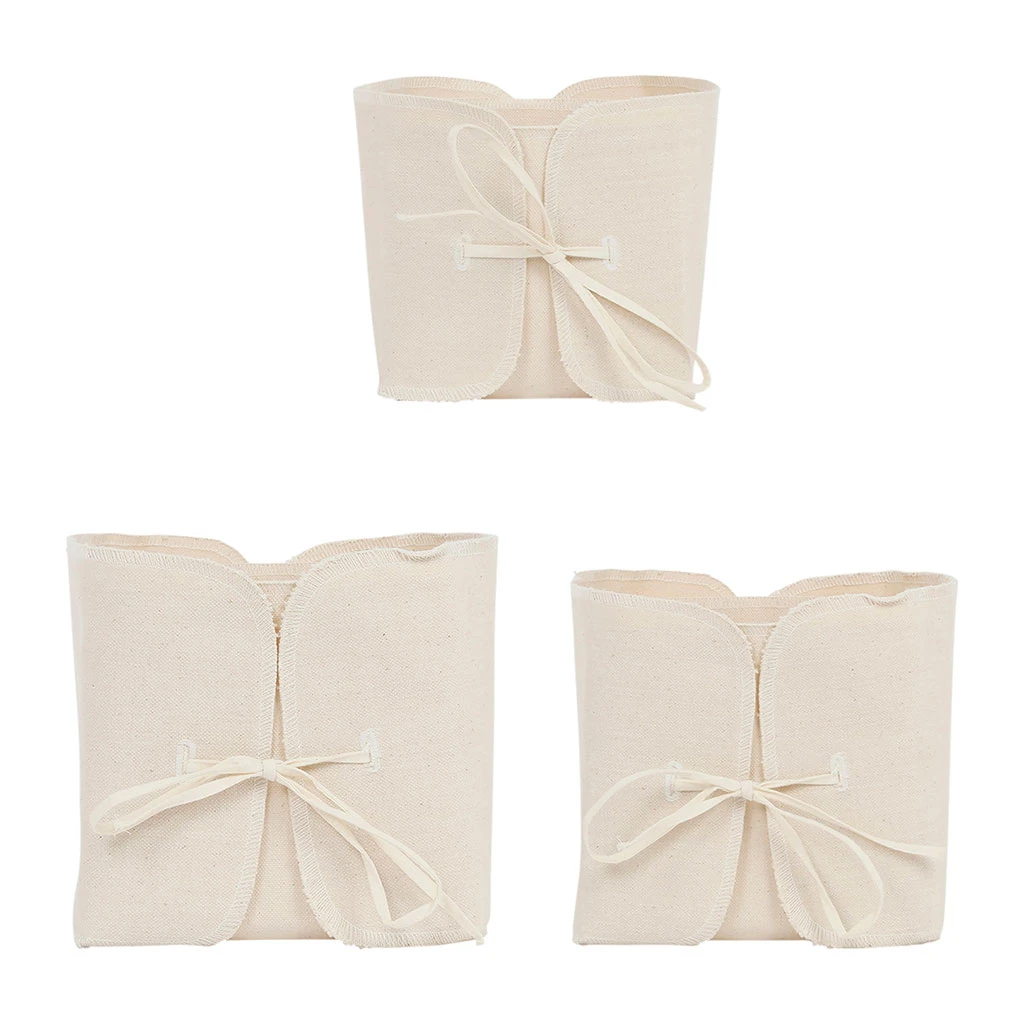 Comptoir De Famille Cache Pots X3 Naturel En Toile De Coton - Emelise 1 Comptoir De Famille Cache Pots X3 Naturel En Toile De Coton - Emelise