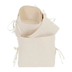 Comptoir De Famille Cache Pots X3 Naturel En Toile De Coton - Emelise 6 Comptoir De Famille Cache Pots X3 Naturel En Toile De Coton - Emelise -SEMA DESIGN Boutique 201641 DET02 WEB