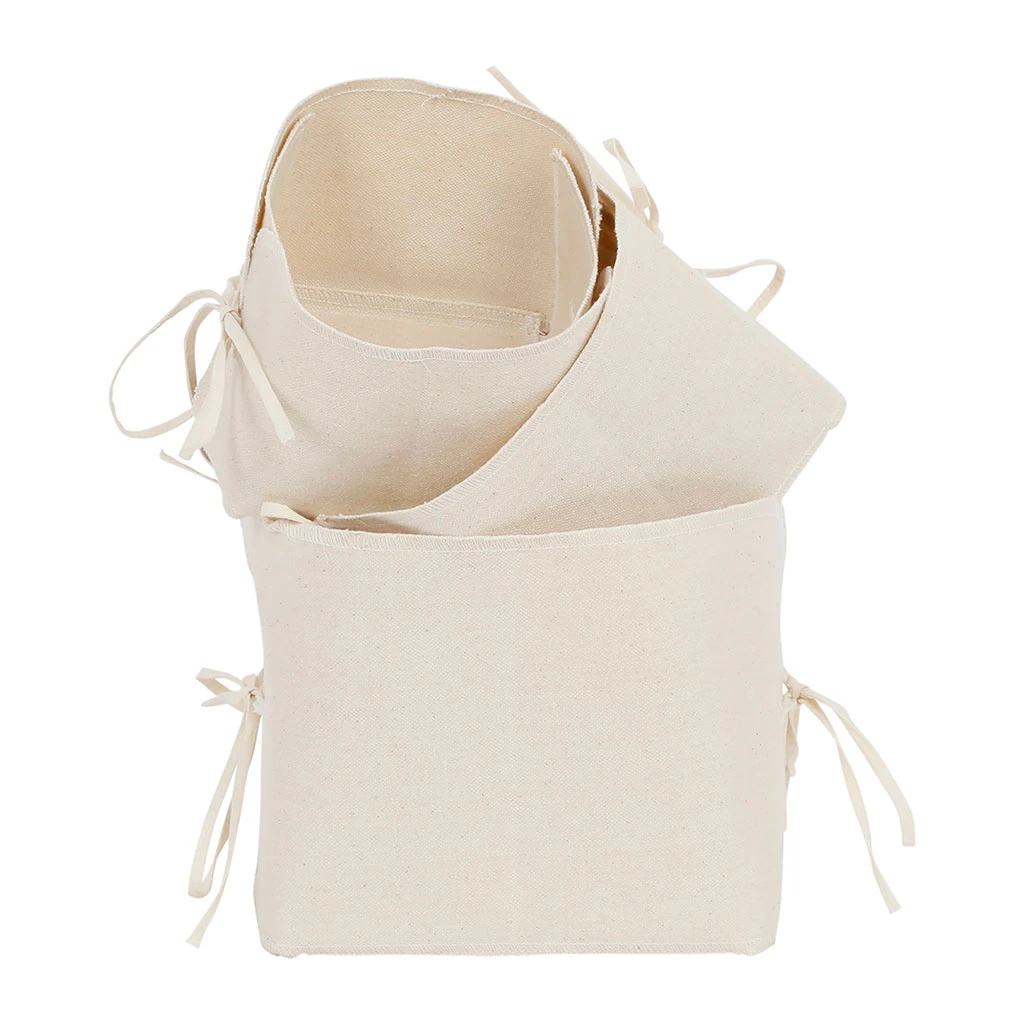 Comptoir De Famille Cache Pots X3 Naturel En Toile De Coton - Emelise 3 Comptoir De Famille Cache Pots X3 Naturel En Toile De Coton - Emelise – Image 3