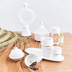 Chabi Chic Bougeoir Rond Pleine Lune Blanc - Tadelakt -SEMA DESIGN Boutique 29595 amb hd fds cat23 30a1804