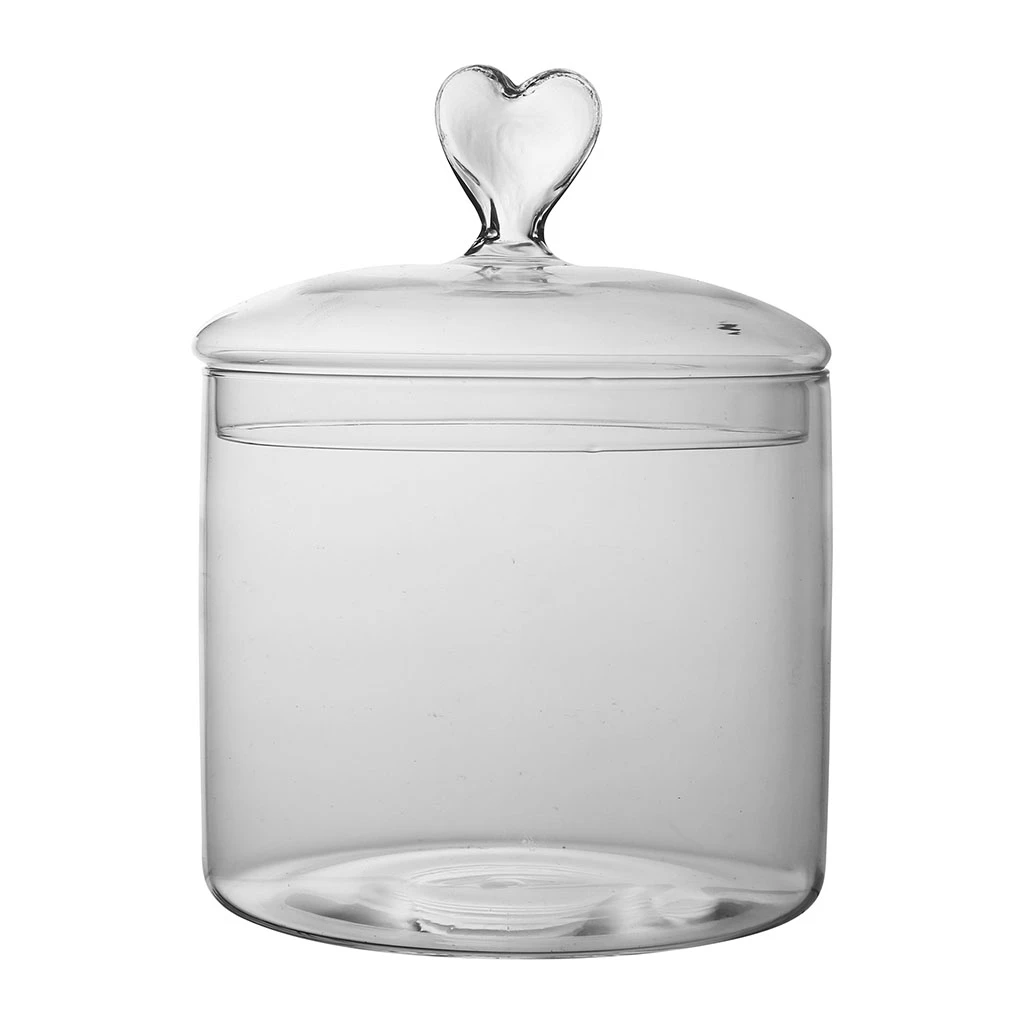 Côté Table Bocal En Verre Coeur Papille 1 Côté Table Bocal En Verre Coeur Papille