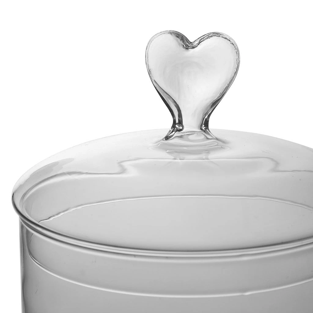 Côté Table Bocal En Verre Coeur Papille 2 Côté Table Bocal En Verre Coeur Papille – Image 2