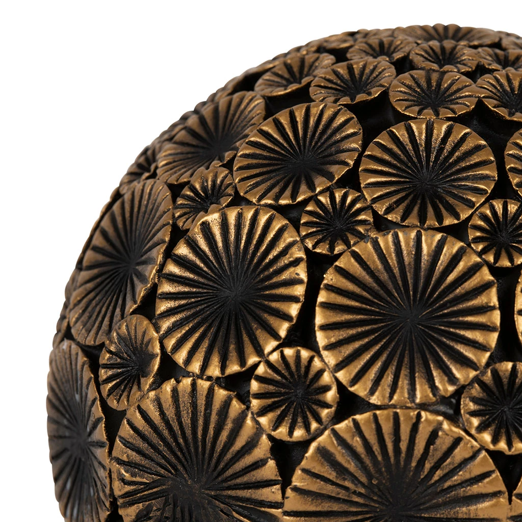 Côté Table Boules Décorative X4 Wouri Doré Et Noir 2 Côté Table Boules Décorative X4 Wouri Doré Et Noir – Image 2