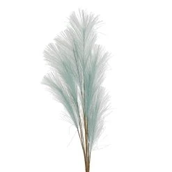 Côté Table Fleur Celosia Vert D'eau H91cm Tissu+fil De Fer