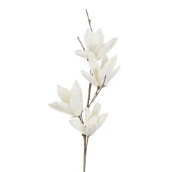 Côté Table Fleur Magnolia Blanc Cassé H115cm Eva+fil De Fer