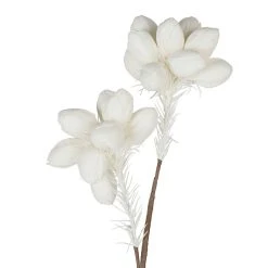 Côté Table Fleur Tupia Blanc Cassé H90cm Eva+fil De Fer