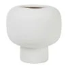 Côté Table Vase Maceio Blanc Casse D18.5xh18.5cm Gres