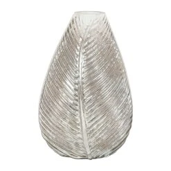 Côté Table Vase En Verre Champagne H22cm - Feuille