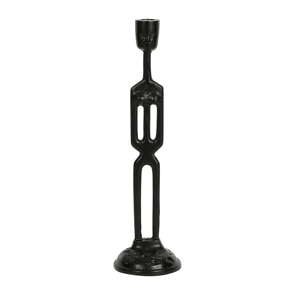 Côté Table Bougeoir Noir Mat H40cm - Archibeld 1 Côté Table Bougeoir Noir Mat H40cm - Archibeld