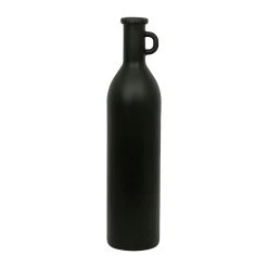 Côté Table Vase Bouteille Noir Mat En Verre Recyclé H77cm -linol