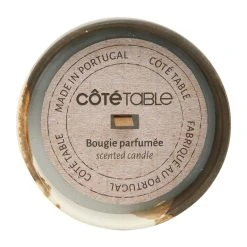 Côté Table Bougie Senteur Pin Et Cèdre Poten Faience Sable - Casablanca -SEMA DESIGN Boutique 38598 DET01 WEB