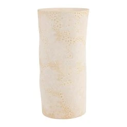 Côté Table Vase Blanc Cass2 11.5x12xh25.5cm Faience - Iktoum