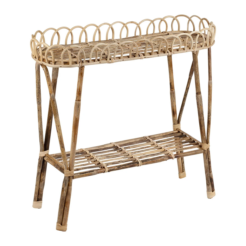 Jardin D'Ulysse Jardiniere Sur Pied En Rotin - Splendeur 2 Jardin D'Ulysse Jardiniere Sur Pied En Rotin - Splendeur – Image 2