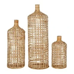 Jardin D'Ulysse Vases Paniers X3 En Rotin Naturel - Mon Hirondelle