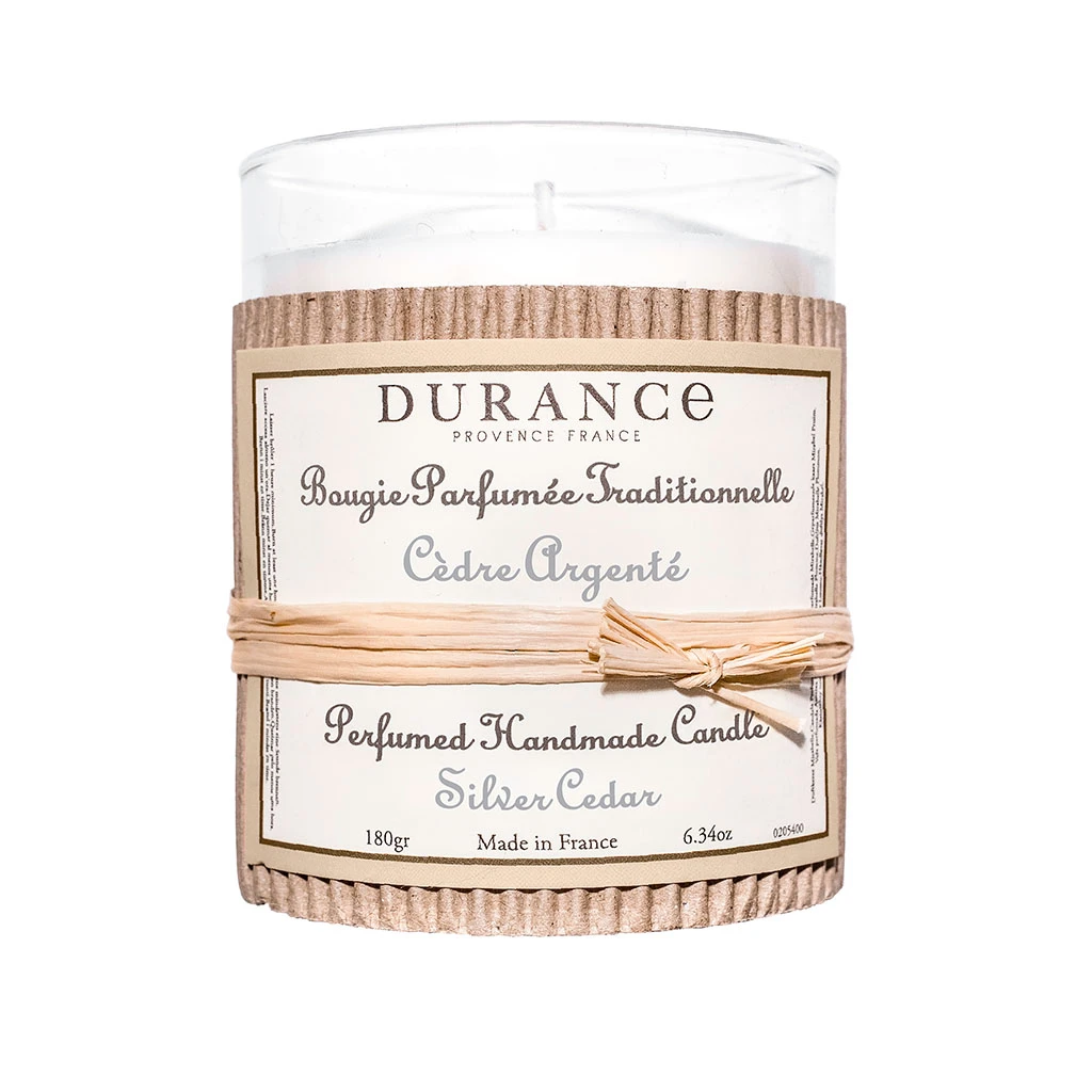 Durance Bougie Parfumée Traditionnelle 180 Gr Cèdre Argenté 1 Durance Bougie Parfumée Traditionnelle 180 Gr Cèdre Argenté