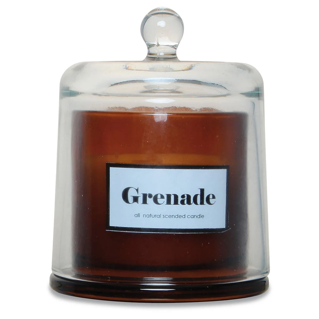 Opjet Bougie Cloche Ambre PM Grenade Acidulée D10cm 2 Opjet Bougie Cloche Ambre PM Grenade Acidulée D10cm – Image 2