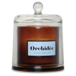 Opjet Bougie Cloche Ambre Mini Orchidee Blanche D8.5cm -SEMA DESIGN Boutique 610301 FRN02 WEB