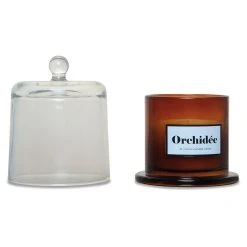 Opjet Bougie Cloche Ambre Mini Orchidee Blanche D8.5cm -SEMA DESIGN Boutique 610301 FRN03 WEB