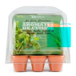 Radis Et Capucine Mini Serre 6 Pots Pet Aromatique Bio