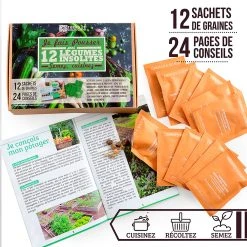 Radis Et Capucine Coffret 12 Sachets De Légumes Insolites 10 Radis Et Capucine Coffret 12 Sachets De Légumes Insolites -SEMA DESIGN Boutique 621628 FRN03 WEB