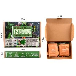 Radis Et Capucine Coffret 12 Sachets De Légumes Insolites 12 Radis Et Capucine Coffret 12 Sachets De Légumes Insolites -SEMA DESIGN Boutique 621628 FRN05 WEB