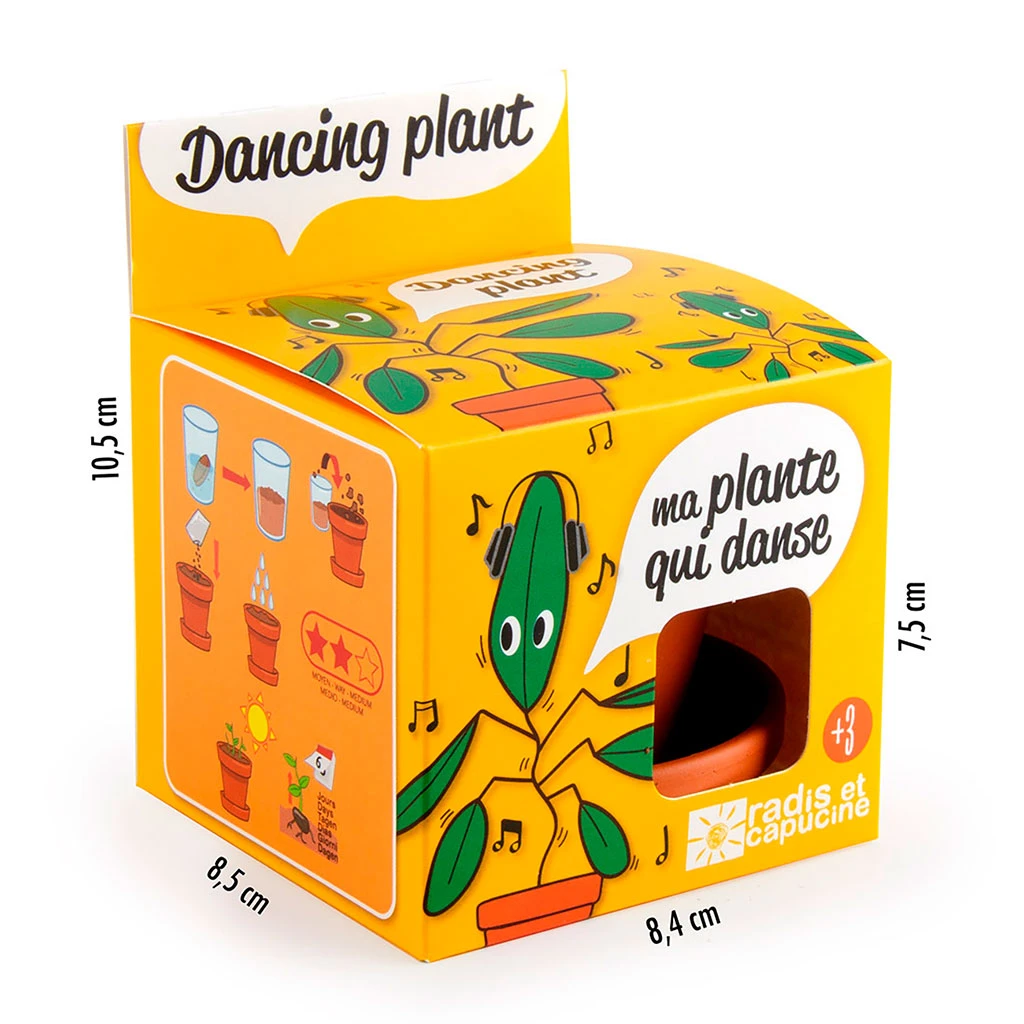 Radis Et Capucine Pot D8cm Avec Coupelle Plante Qui Danse 6 Radis Et Capucine Pot D8cm Avec Coupelle Plante Qui Danse – Image 6