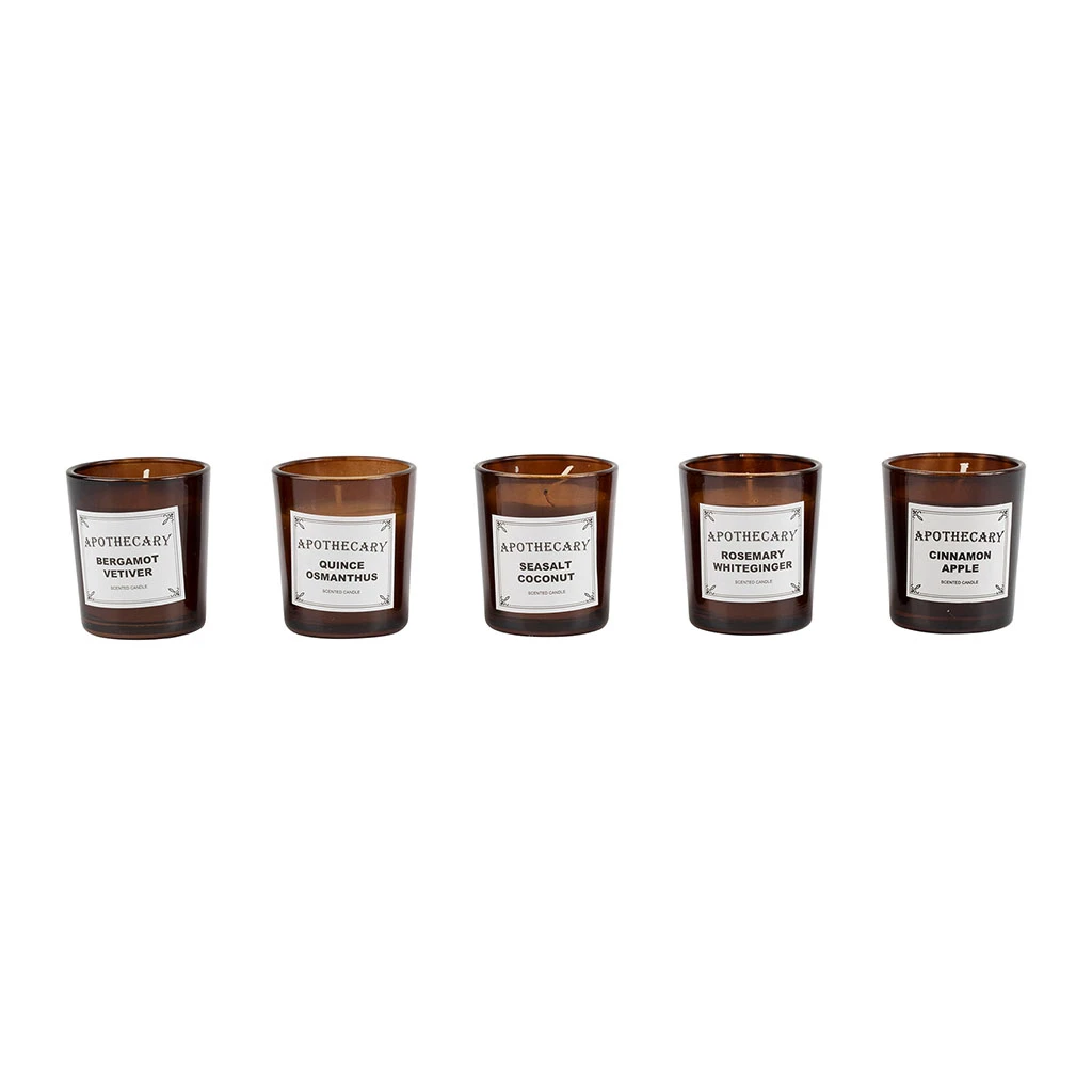Opjet Coffret De 5 Bougies Apothecary 1 Opjet Coffret De 5 Bougies Apothecary