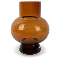 Opjet Vase Rond Ambre H18cm