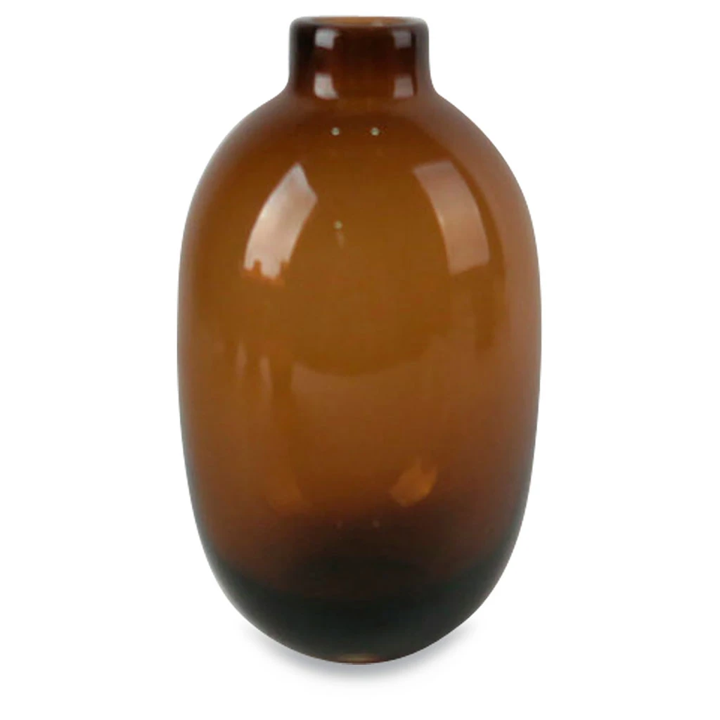 Opjet Vase Alan Ambre H15cm 1 Opjet Vase Alan Ambre H15cm