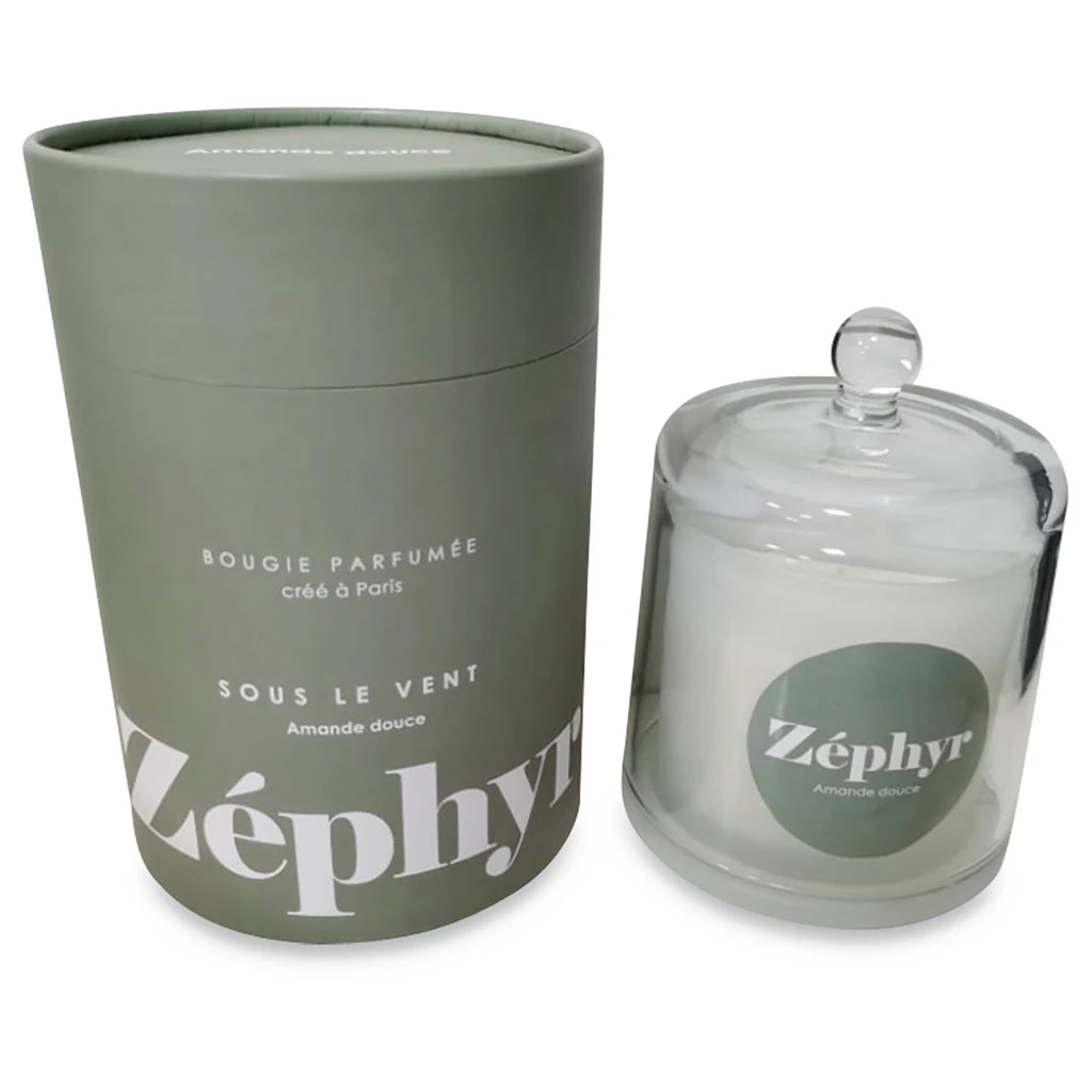 Opjet Bougie Cloche Sous Le Vent Amande Douce 250gr 1 Opjet Bougie Cloche Sous Le Vent Amande Douce 250gr
