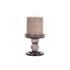 Pt' Bougeoir Art En Verre Noir D8.5xh8.8cm -SEMA DESIGN Boutique 633087 FRN03 WEB