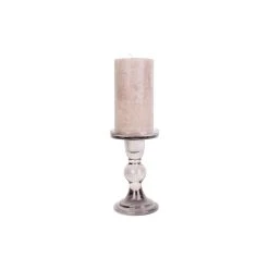 Pt' Bougeoir Art En Verre Noir D8.5xh14cm -SEMA DESIGN Boutique 633089 FRN03 WEB