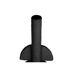 Pt' Bougeoir Demi Bulles En Polyresine Noir D11xh22cm -SEMA DESIGN Boutique 633105 FRN04 WEB