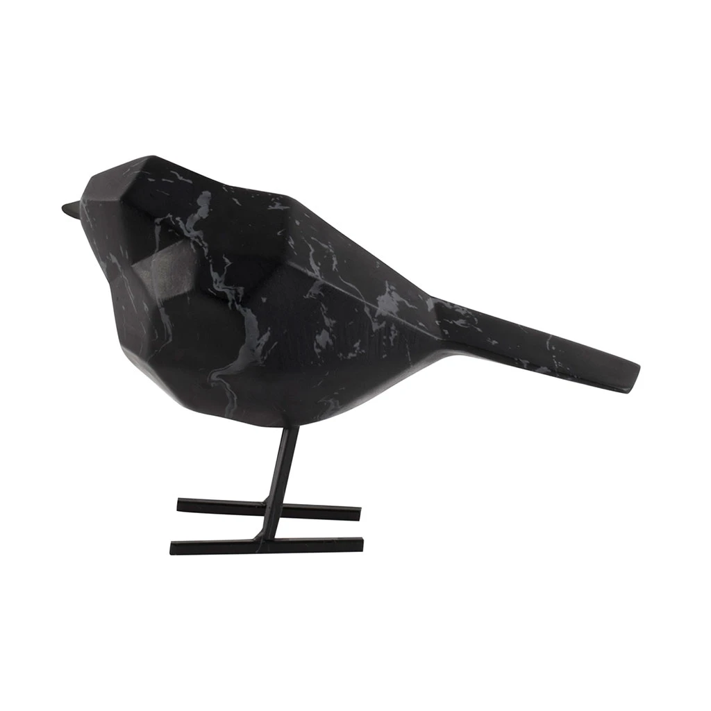 Pt' Statue Petit Oiseau En Polyresine Noir 7.5x17xh13.5cm 2 Pt' Statue Petit Oiseau En Polyresine Noir 7.5x17xh13.5cm – Image 2