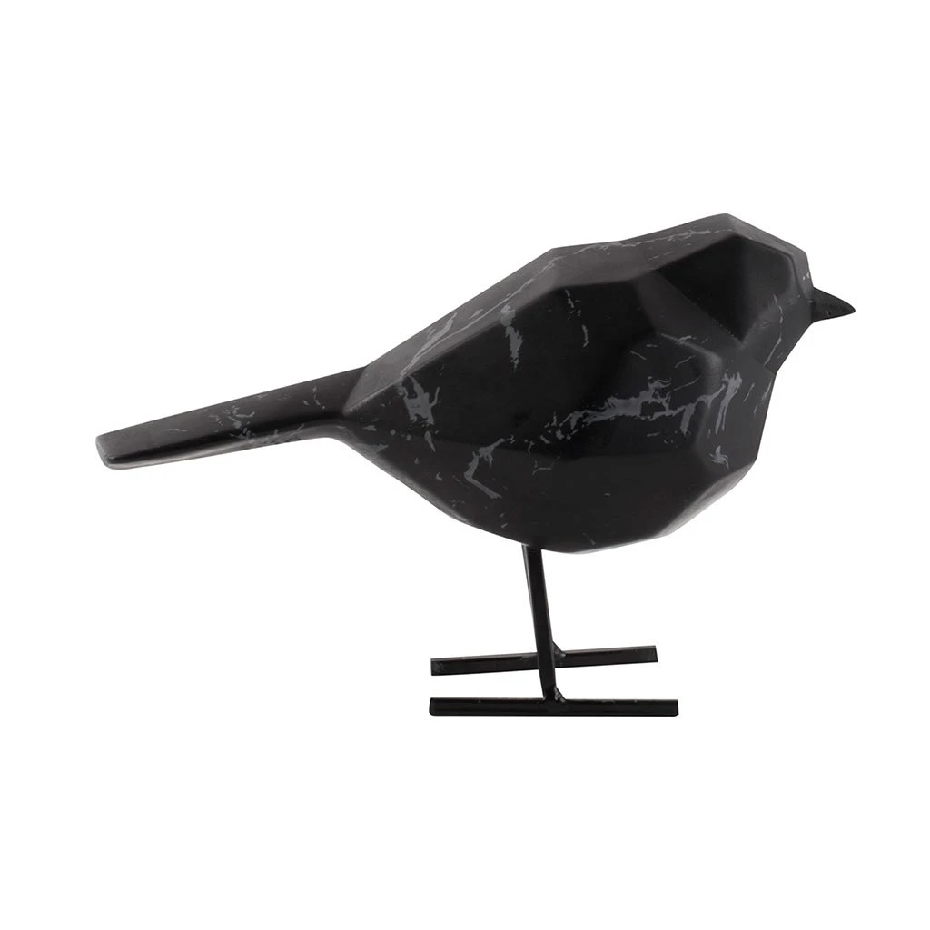 Pt' Statue Petit Oiseau En Polyresine Noir 7.5x17xh13.5cm 3 Pt' Statue Petit Oiseau En Polyresine Noir 7.5x17xh13.5cm – Image 3
