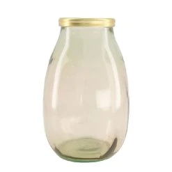 Dijk Vase En Verre Recylé D18xh28cm Beige