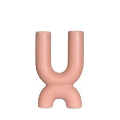 Opjet Bougeoir Ceramique Nude 11.2x3.8xh17.2cm