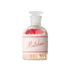Paddywax Bouteille En Verre De 75 Allumettes - Rouge