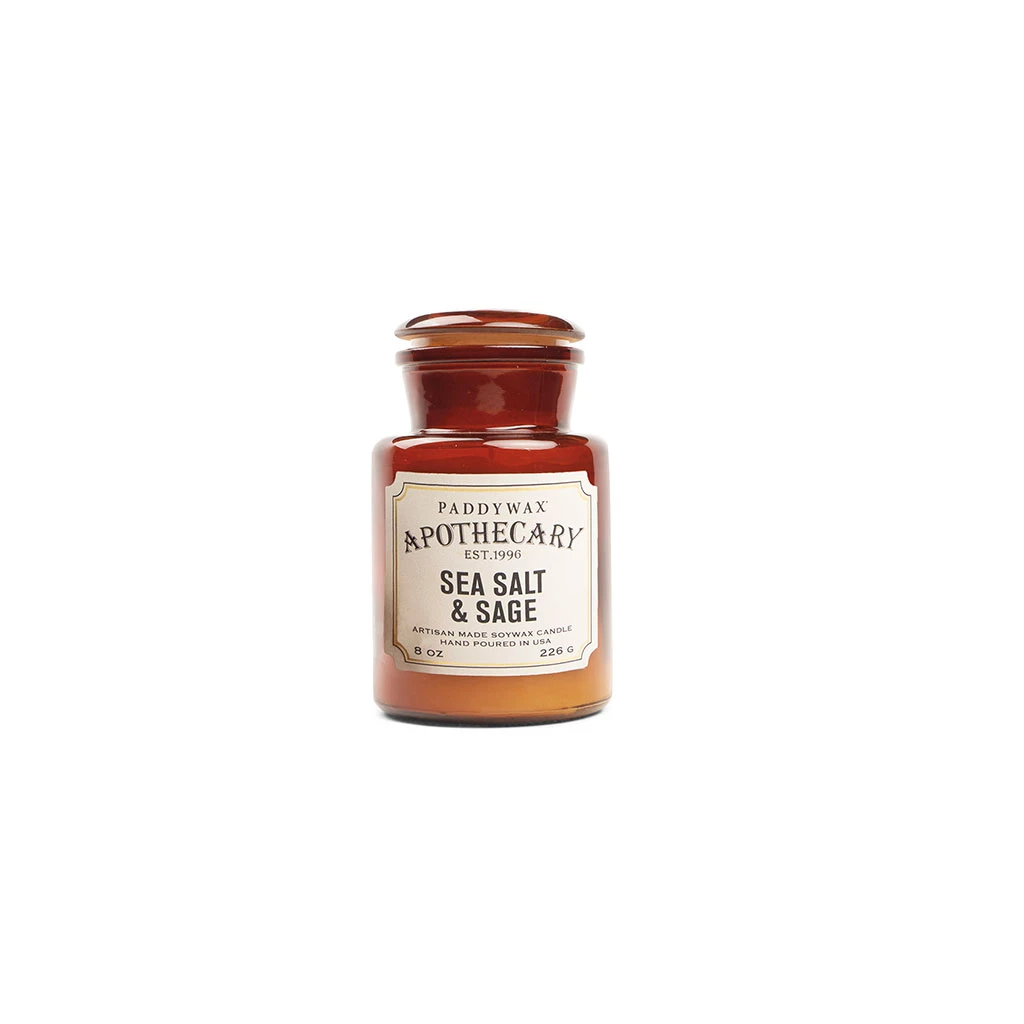 Paddywax Bougie Apothicaire Sel De Mer & Sauge - Pot En Verre D7.6xh12.7cm 1 Paddywax Bougie Apothicaire Sel De Mer & Sauge - Pot En Verre D7.6xh12.7cm