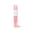 Paddywax Boite De 2 Bougies Torsadées Rose H25.4cm