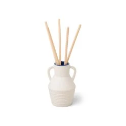 Paddywax Diffuseur Santorini En Céramique Crème - Falaise & Bois Hinoki D6xh10cm