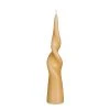 Mica Décorations Bougie Twist Conique Beige-d5xh25cm