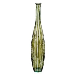 Mica Décorations Vase Palermo Verre Recycle Vert-d20xh100cm