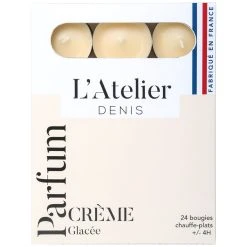 Atelier Denis Boite De 24 Bougies Chauffe-plats Parfumés Crème Glacée - Rose