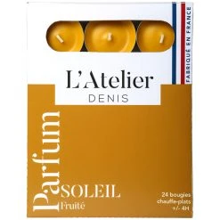 Atelier Denis Boite De 24 Bougies Chauffe-plats Parfumés Soleil Fruité -terracota