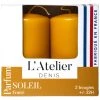 Atelier Denis Boite De 2 Bougies Cylindriques - Ocre