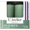 Atelier Denis Boite De 2 Bougies Cylindriques - Vert