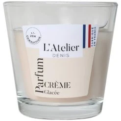Atelier Denis Bougie Senteur Crème Glacée En Verre - Ivoire Petit Modèle 90g